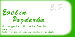 evelin pozderka business card